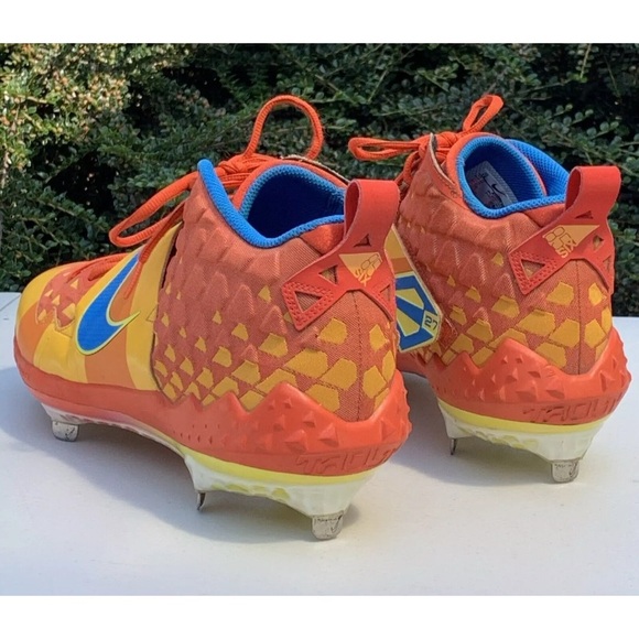 NIKE FORCE ZOOM TROUT 6 PRM 2019 MLB ROCK & ROLL CLEATS AT3880-800 Mens 12.5